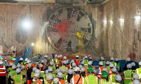 Tuyến metro Nhổn – ga Hà Nội hoàn thành toàn bộ khoan hầm đoạn ngầm