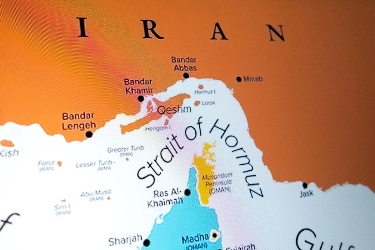 Eo biển Hormuz trên bản đồ - Ảnh: Bloomberg.