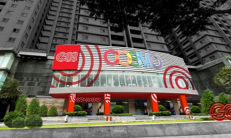 Chung cư Cosmo City phường Tân Mỹ TP. Hồ Chí Minh có phần diện tích cho siêu thị Go thuê từ nhiều năm nay...