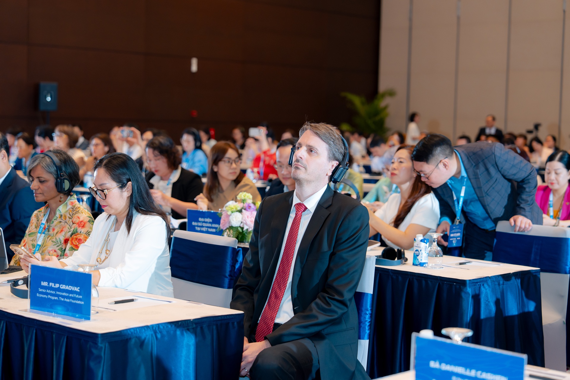 Ông Filip Graovac, Cố vấn cấp cao, Chương trình Đổi mới và Kinh tế Tương lai, Quỹ châu Á, tại sự kiện. Ảnh: Đăng Khoa