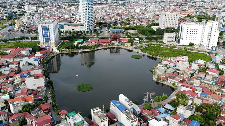 Hồ điều hoà Phương Lưu có vai trò quan trọng trong tiêu thoát nước cho đô thị phía Đông Hải Phòng.