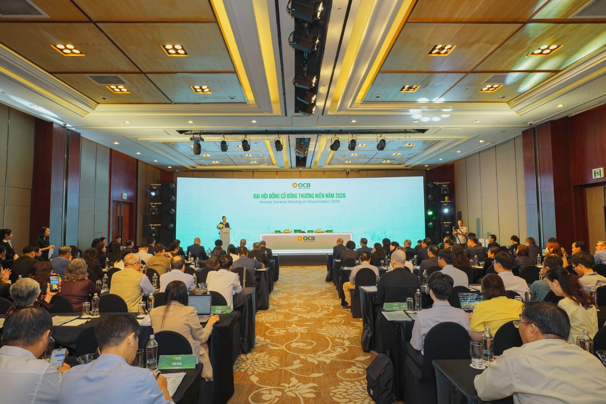 ĐHĐCĐ thường niên 2026 của Ngân hàng TMCP Phương Đông (OCB, HOSE: OCB) sáng 15/4/2026.