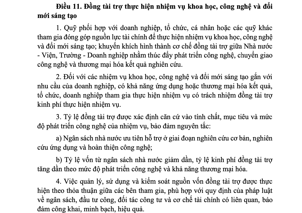 Cơ chế mới cho Quỹ phát triển khoa học, công nghệ và đổi mới sáng tạo  - Ảnh 1