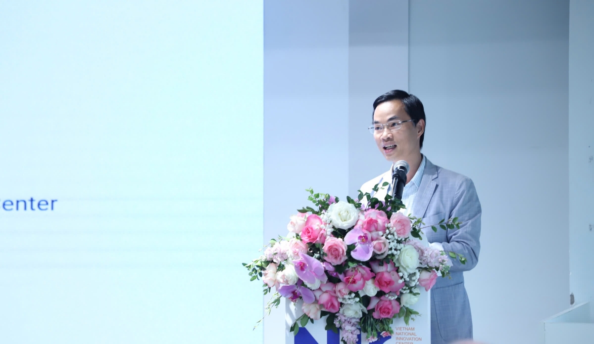 Ông Đỗ Tiến Thịnh, Phó Giám đốc NIC phát biểu tại sự kiện