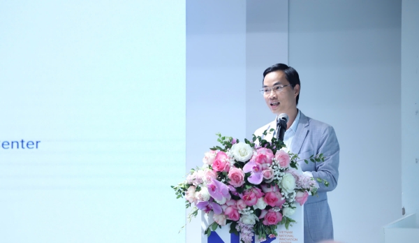 Ông Đỗ Tiến Thịnh, Phó Giám đốc NIC phát biểu tại sự kiện