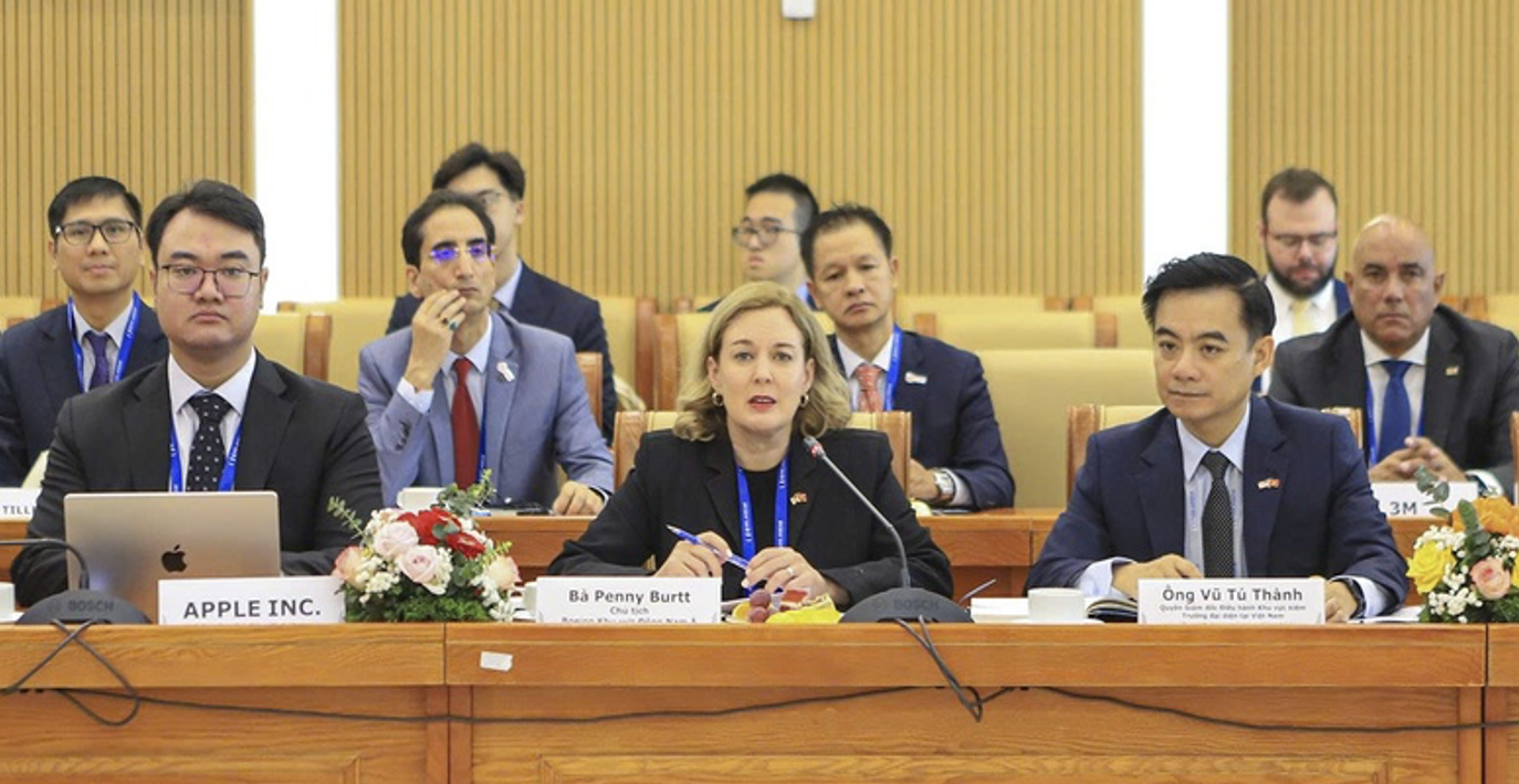 Bà Penny Burtt, Chủ tịch Boeing Khu vực Đông Nam Á, cho biết các doanh nghiệp Hoa Kỳ quan tâm hợp tác với phía Việt Nam ở nhiều lĩnh vực