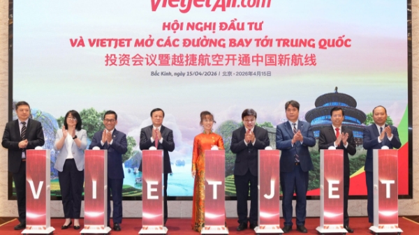 Vietjet mở rộng kết nối Việt Nam - Trung Quốc với loạt 5 đường bay mới