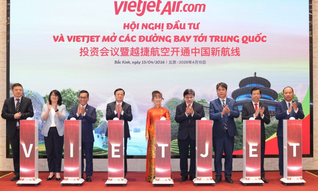 Vietjet mở rộng kết nối Việt Nam - Trung Quốc với loạt 5 đường bay mới