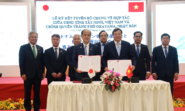 Tây Ninh và Okayama (Nhật Bản) hợp tác phát triển công nghệ cao và nguồn nhân lực