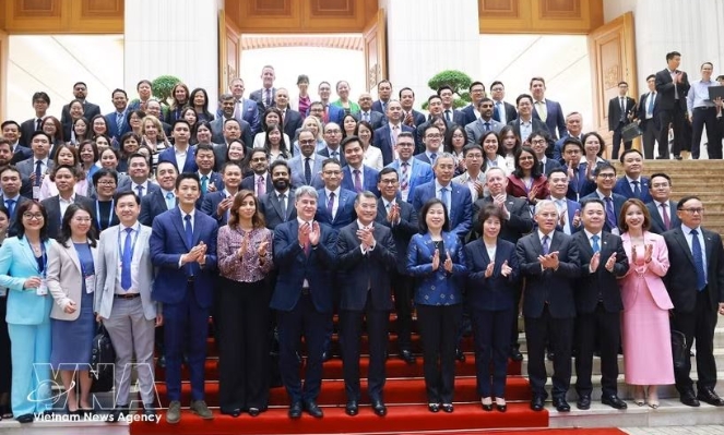 Prime Minister Le Minh Hung meets delegation of leading US businesses