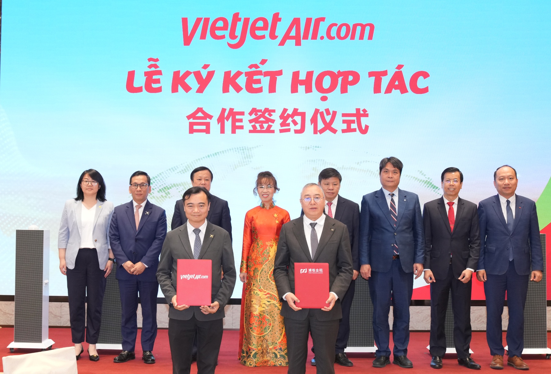 Nhiều thỏa thuận hợp tác đã được công bố tại Hội nghị Hợp tác đầu tư. Ảnh: Vietjet.