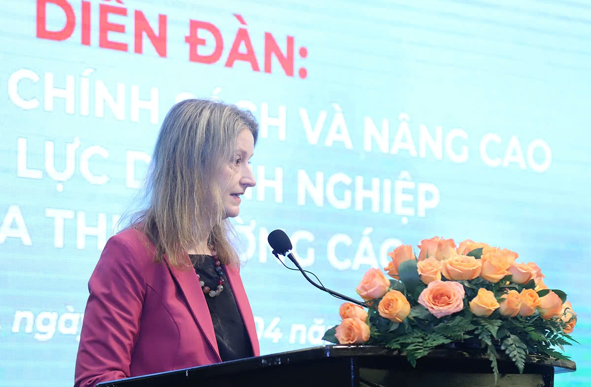 Bà Cecilia Brennan, Tham tán Kinh tế Đại sứ quán Australia, 'ư]Đại diện Bộ Thương mại và Ngoại giao Australia&nbsp;khẳng định sẵn sàng chia sẻ những bài học thực tiễn của&nbsp;Australia.