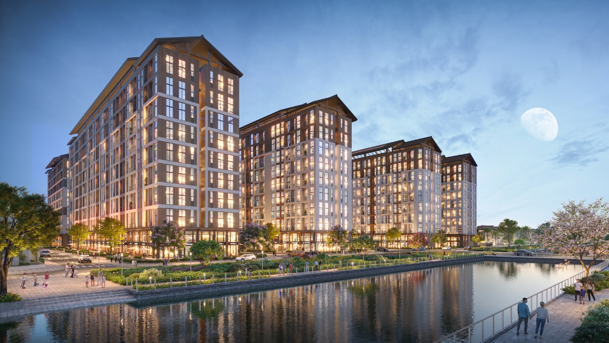 Khách mua căn hộ Park Residence sớm được hưởng loạt chính sách ưu đãi. Ảnh phối cảnh: Sun Property.