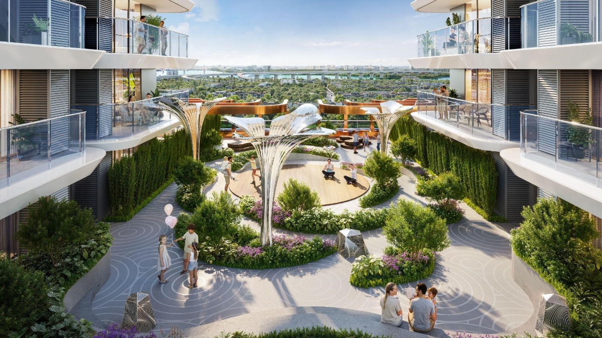 Không gian tiện ích tại Rivea Residences đáp ứng đầy đủ nhu cầu từ làm việc, giải trí đến chăm sóc sức khỏe trong một hệ sinh thái khép kín. Ảnh: DNCC.