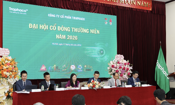 Sáng 17/4, Traphaco tổ chức Đại hội đồng cổ đông thường niên 2026. 