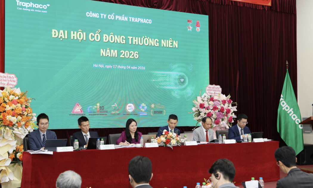 Traphaco báo lợi nhuận quý 1 tăng 42%, mục tiêu mỗi năm ra mắt 10 sản phẩm mới, cổ phiếu kịch trần