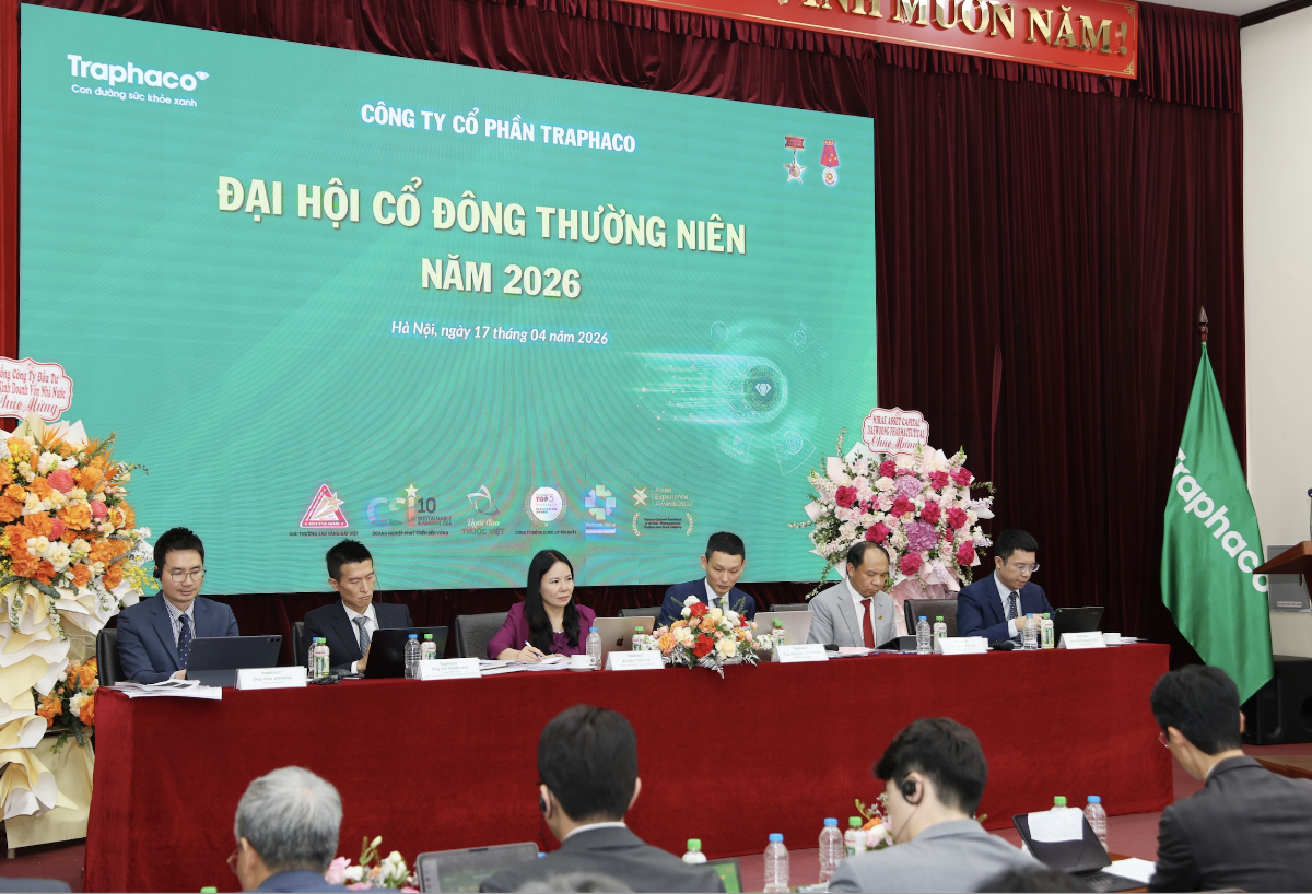 Sáng 17/4, Traphaco tổ chức Đại hội đồng cổ đông thường niên 2026. 