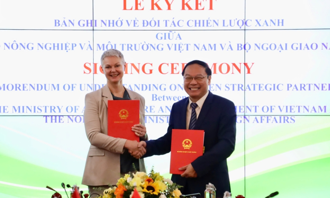 Việt Nam và Na Uy ký kết ghi nhớ về Đối tác Chiến lược xanh
