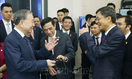 Tổng Bí thư, Chủ tịch nước Tô Lâm thăm Trung tâm Hợp tác đổi mới trí tuệ nhân tạo Trung Quốc – ASEAN