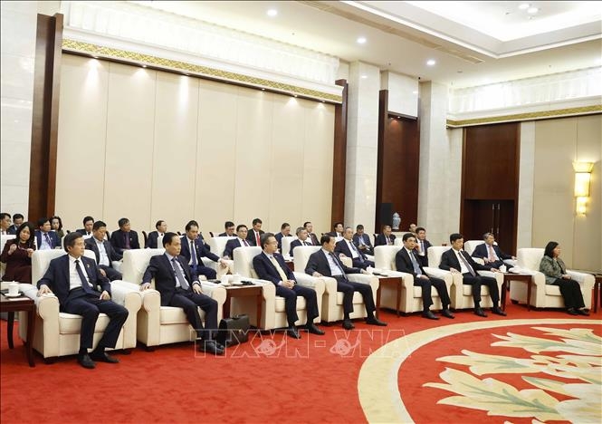 Các đại biểu dự buổi tiếp. Ảnh: TTXVN