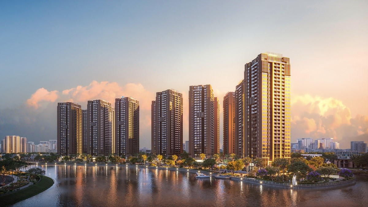 Dự án bất động sản hạng sang The Privé được Tập đoàn Đất Xanh phát triển tại TP.HCM. Ảnh phối cảnh: Tập đoàn Đất Xanh.