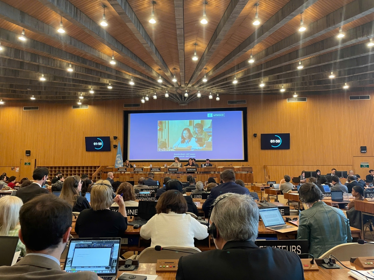Toàn cảnh Kỳ họp lần thứ 224 Hội đồng chấp hành UNESCO tại Paris - Ảnh: MST. 