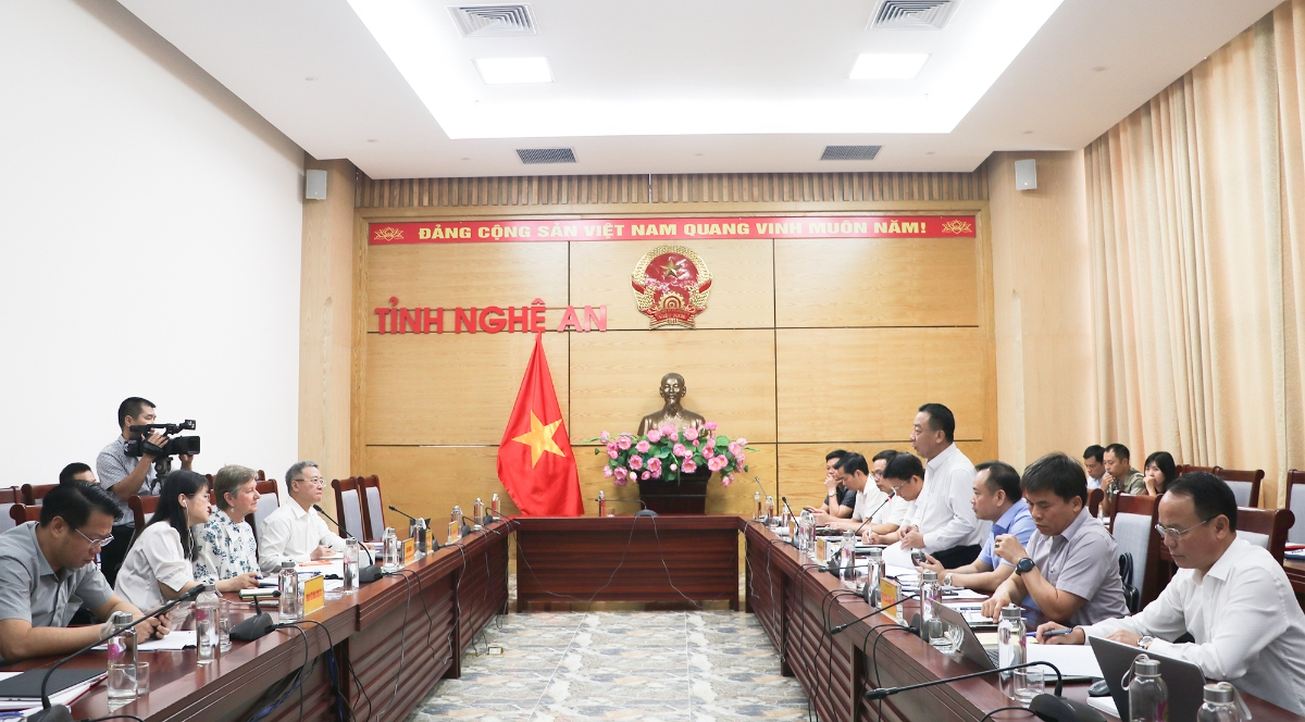 UBND tỉnh Nghệ An đã có buổi làm việc với đoàn công tác của Ngân hàng Thế giới (WB)