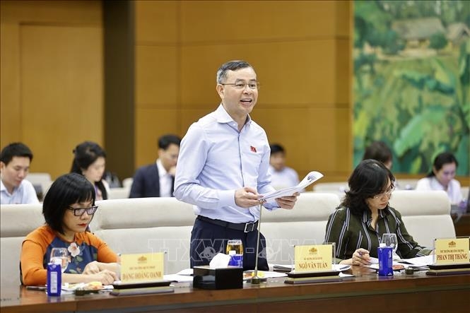 Bộ trưởng Tài chính Ngô Văn Tuấn phát biểu.&nbsp;Ảnh: TTXVN.