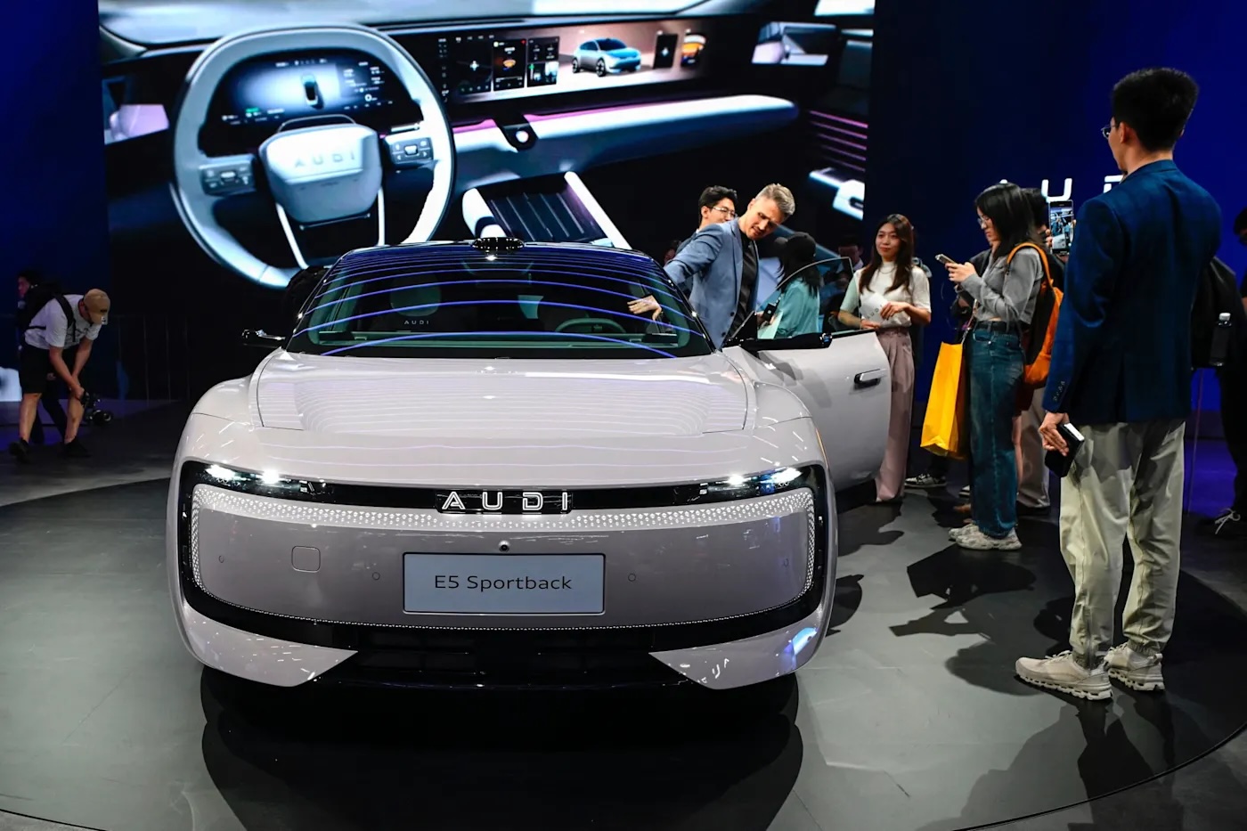 Mẫu&nbsp;E5 Sportback, thương hiệu con chỉ bán tại Trung Quốc của Audi. Ảnh: AFP/Getty Images.