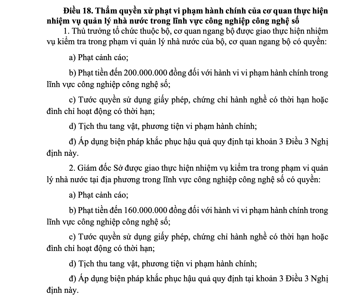 Đề xuất phạt hành chính tối đa 200 triệu trong lĩnh vực công nghiệp công nghệ số - Ảnh 1