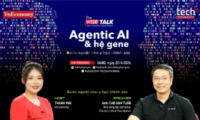 The Wise Talk số 18 với chủ đề  “Agentic AI & Hệ Gene: Bước ngoặt cho y học chính xác” được phát sóng trên trang chủ của VnEconomy vào 14:00 ngày 22/04/2026
