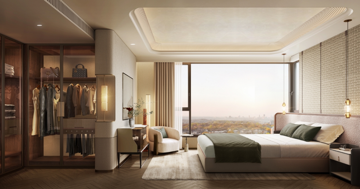 Các phòng ngủ đều đón trọn ánh sáng tự nhiên, mang đến tầm nhìn khoáng đạt.