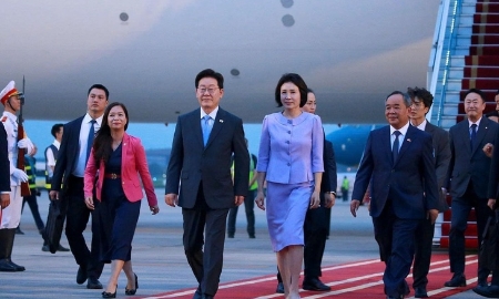 Tổng thống Hàn Quốc Lee Jae Myung và Phu nhân bắt đầu thăm cấp Nhà nước tới Việt Nam