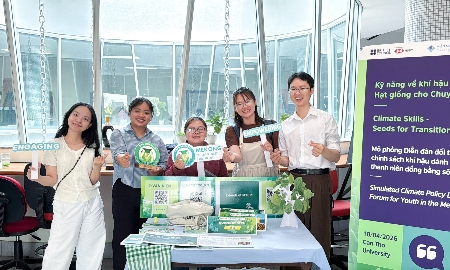 Trang bị cho những người trẻ kỹ năng cần thiết để tham gia vào quá trình chuyển đổi xanh. Ảnh: Hội đồng Anh cung cấp.