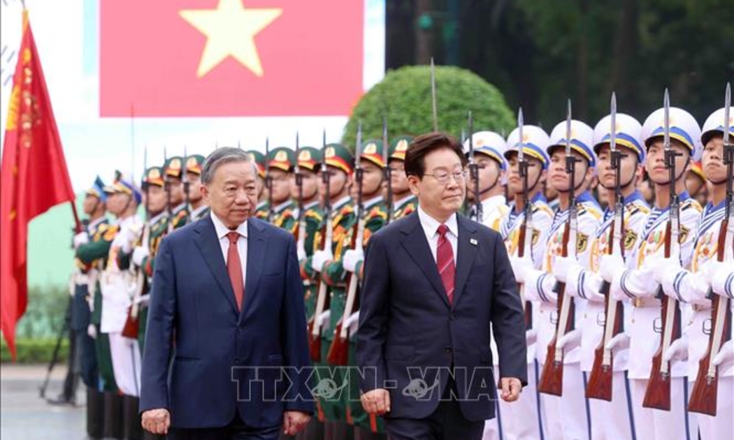 Tổng Bí thư, Chủ tịch nước Tô Lâm chủ trì Lễ đón chính thức Tổng thống Hàn Quốc