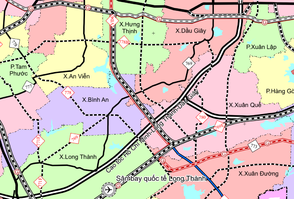 Sơ đồ các tuyến giao thông then chốt kết nối sân bay quốc tế Long Thành