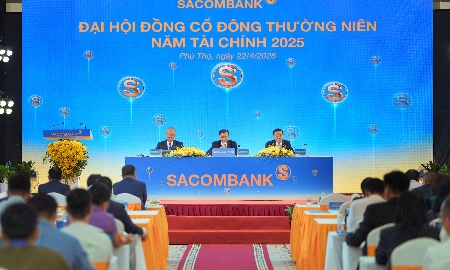Sáng 22/4, SACOMBANK đã tổ chức đại hội đồng cổ đông thường niên năm 2025 tại Phú Thọ.