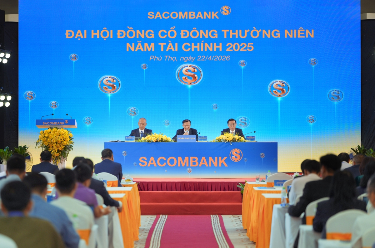 Sáng 22/4, SACOMBANK đã tổ chức đại hội đồng cổ đông thường niên năm 2025 tại Phú Thọ.