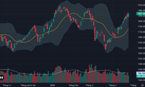 Kéo thốc ở trụ, VN-Index nối lại quán tính tăng