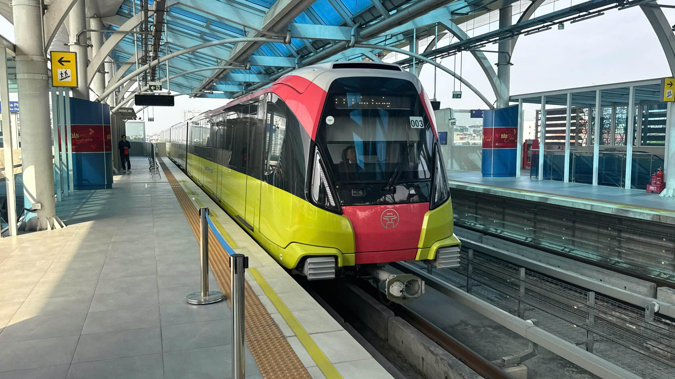 Tuyến metro Nhổn - Ga Hà Nội (đoạn trên cao). Ảnh minh hoạ.