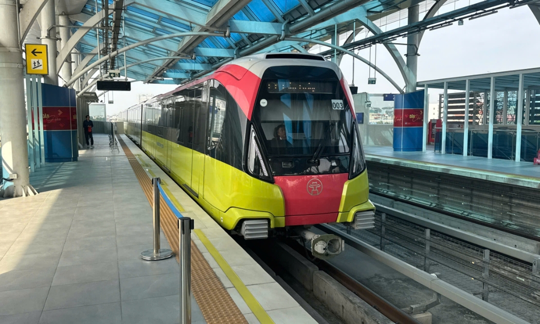 Tuyến metro Nhổn - Ga Hà Nội (đoạn trên cao). Ảnh minh hoạ.