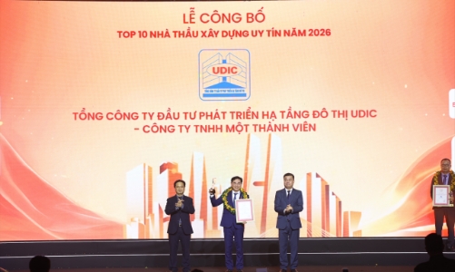 UDIC tiếp tục khẳng định vị thế Top 10 công ty bất động sản 2026