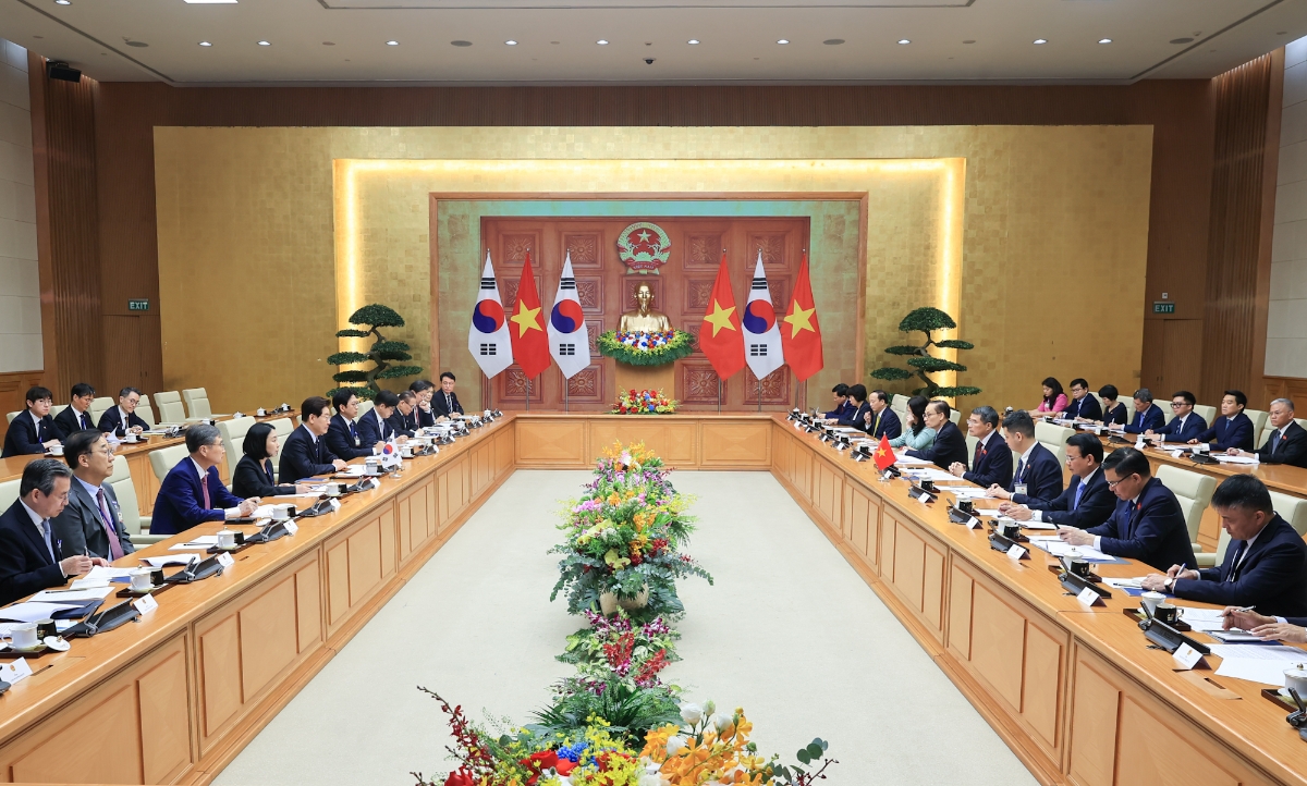 Toàn cảnh buổi hội kiến. Ảnh: Việt Dũng.