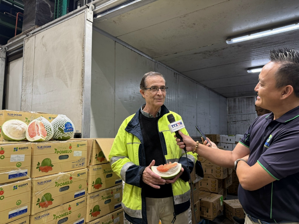 Lô bưởi đã được thông quan tại Australia. 