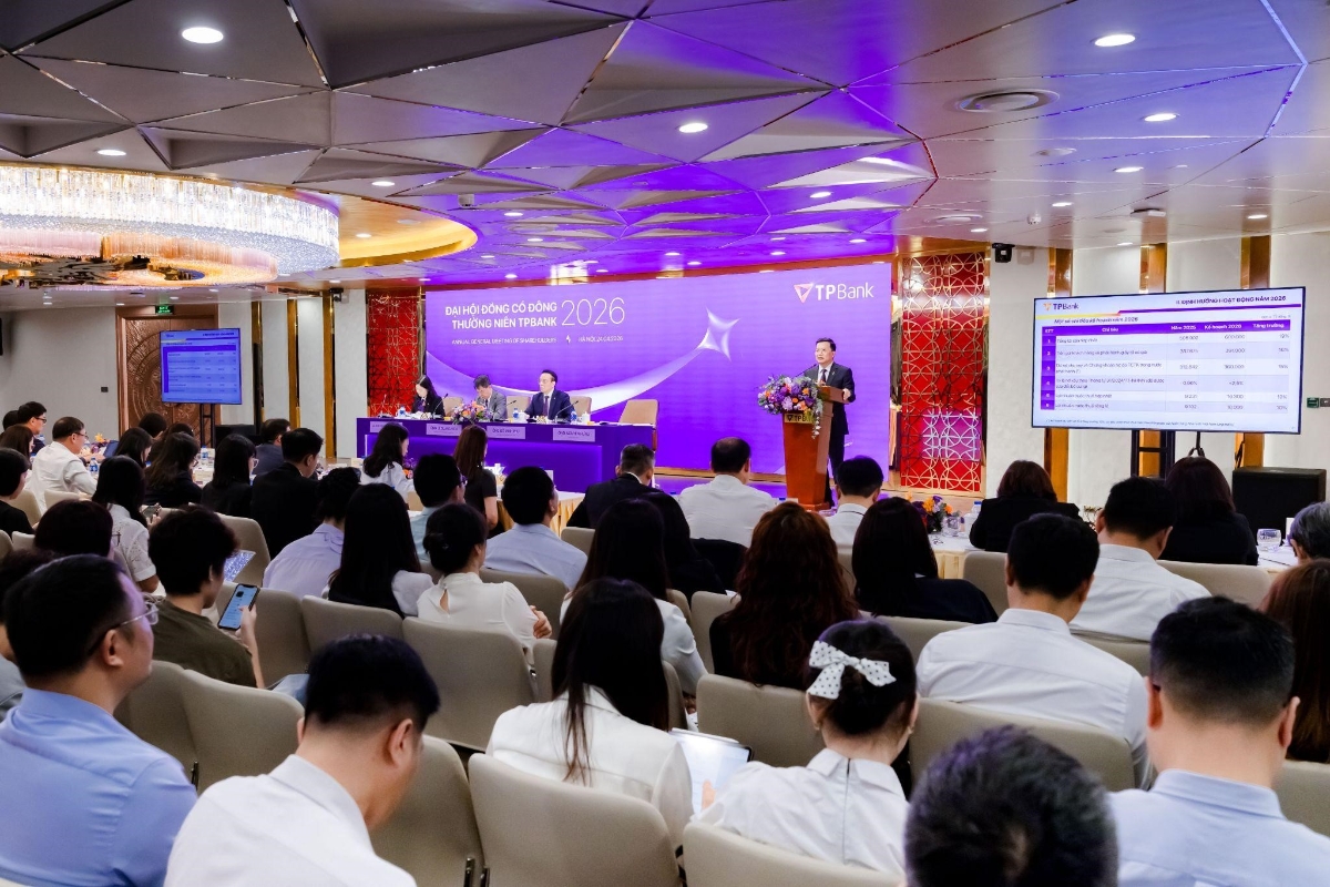 Toàn cảnh Đại hội đồng cổ đông thường niên TPBank năm 2026. Ảnh: TPBank.