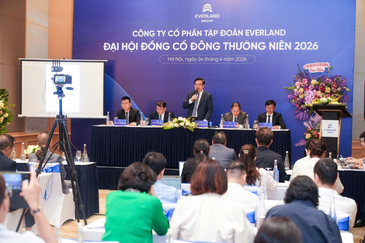 Đại hội cổ đông thường niên 2026 của Công ty Cổ phần Tập đoàn Everland. Ảnh: EVG.