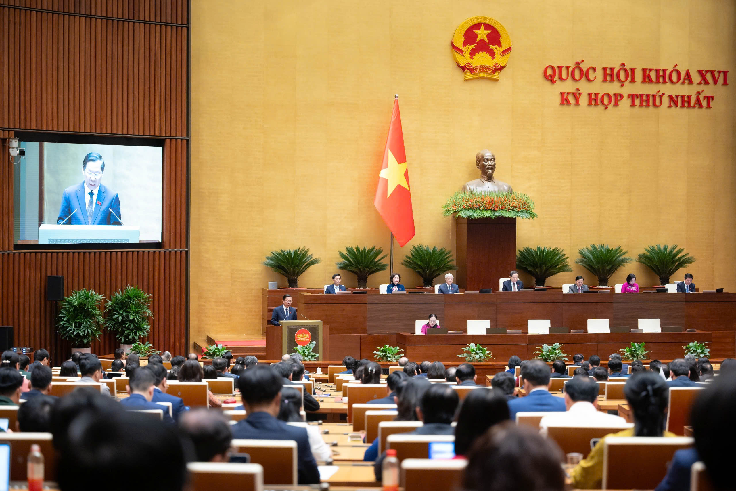 Phiên họp sáng 24/4/2026. Ảnh: Quốc hội