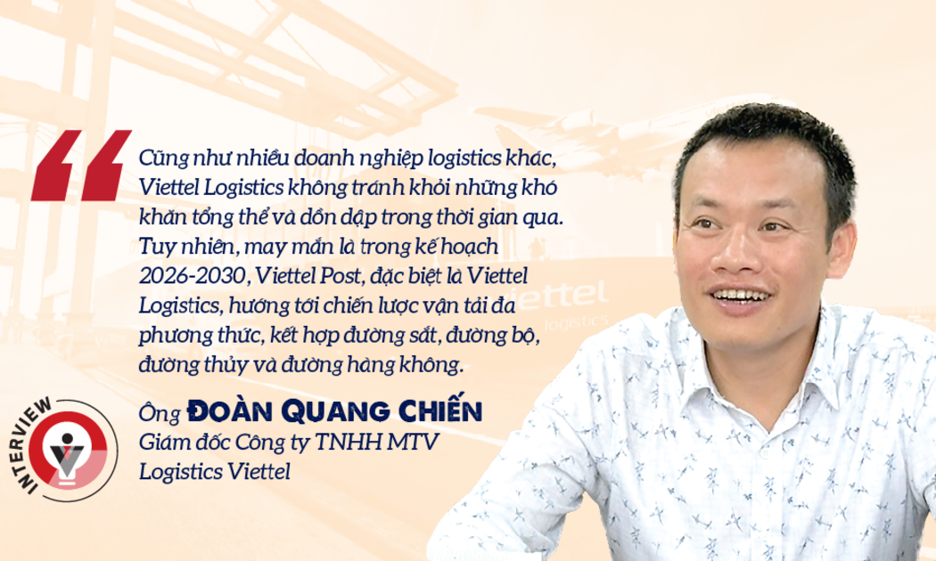 Ông Đoàn Quang Chiến, Giám đốc Công ty TNHH MTV Logistics Viettel.
