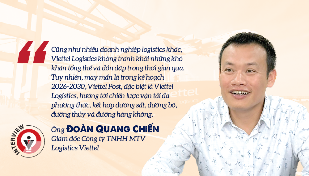 Ông Đoàn Quang Chiến, Giám đốc Công ty TNHH MTV Logistics Viettel.