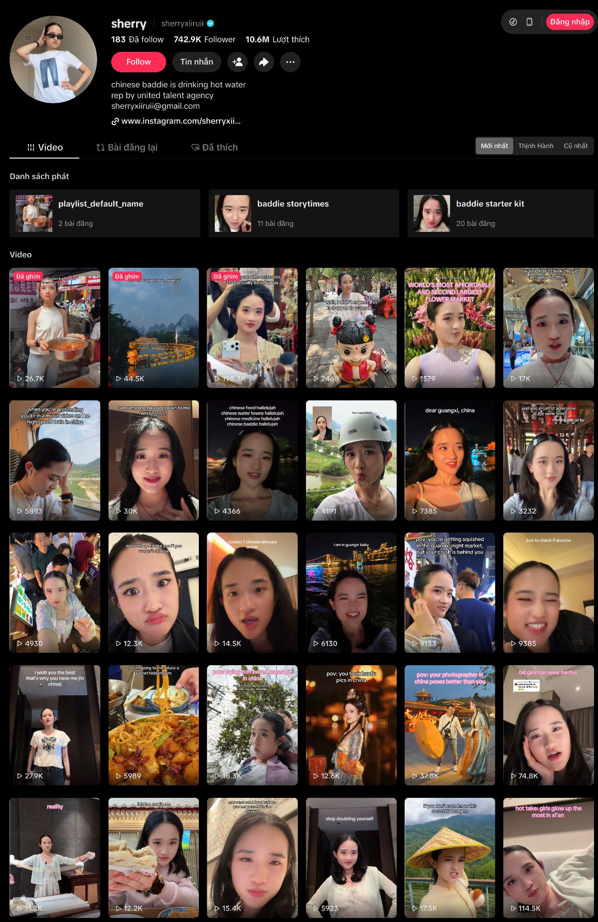 Nhà sáng tạo nội dung người Mỹ gốc Trung Sherry Zhu là một trong những nhân tố thúc đẩy xu hướng “Chinamaxxing” từ sớm.